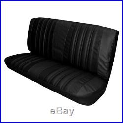 For Chevy Impala 66 Front Black Madrid Grain Vinyl Bench Seat Cover
