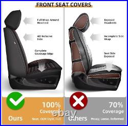 For Chevy Silverado/GMC Sierra 1500 2500/3500HD 2019-2026 Car 5-Seat Covers Red