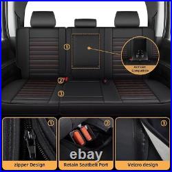 For Chevy Silverado/GMC Sierra 1500 2500/3500HD 2019-2026 Car 5-Seat Covers Red