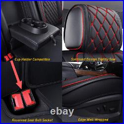 For Chevy Silverado GMC Sierra 1500 2500 Leather Car Seat Cover 5 Seat Front EOA