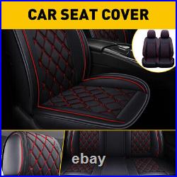 For Chevy Silverado GMC Sierra 1500 2500 Leather Car Seat Cover 5 Seat Front EOA