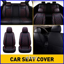 For Chevy Silverado GMC Sierra 1500 2500 Leather Car Seat Cover 5 Seat Front EOA