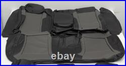 For Dodge Charger SXT 2020-2023 Black Grey Leather Seat Covers LQ45