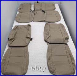 For Dodge Durango 2 Row 2011-2022 Parchment Interior Leather Seat Covers LQ40
