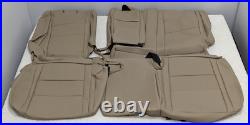 For Dodge Durango 2 Row 2011-2022 Parchment Interior Leather Seat Covers LQ40