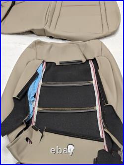 For Dodge Durango 2 Row 2011-2022 Parchment Interior Leather Seat Covers LQ40