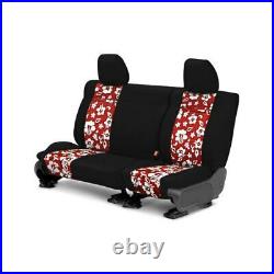 For Dodge Ram 1500 02-04 Seat Cover NeoSupreme 2nd Row Black & Hawaiian Red