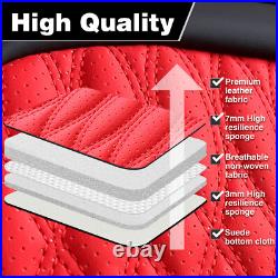 For Dodge Ram 1500 2009-2023 2500 3500 Pickup Trucks Leather Car Seat Covers Red