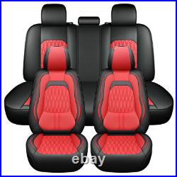 For Dodge Ram 1500 2009-2023 2500 3500 Pickup Trucks Leather Car Seat Covers Red