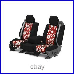 For Ford Expedition 03-06 Seat Cover NeoSupreme 1st Row Black & Hawaiian Red