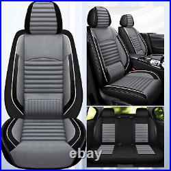 For Ford F-150 Crew Cab Pickup 4-Door 2009-2024 Full Set Seat Covers PU Leather