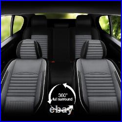 For Ford F-150 Crew Cab Pickup 4-Door 2009-2024 Full Set Seat Covers PU Leather