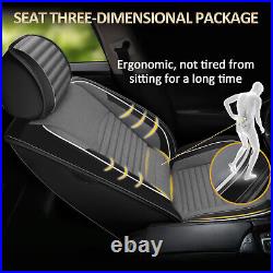 For Ford F-150 Crew Cab Pickup 4-Door 2009-2024 Full Set Seat Covers PU Leather