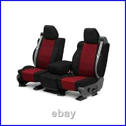 For Ford F-250 Super Duty 17-22 Seat Cover NeoSupreme 1st Row Black & Red Custom