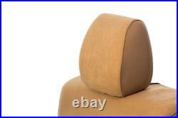 For Ford F-250 Super Duty 99-00 Microsuede 1st Row Tan Custom Seat Covers