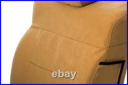 For Ford F-250 Super Duty 99-00 Microsuede 1st Row Tan Custom Seat Covers