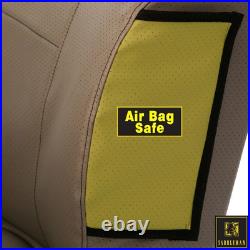 For Ford F-250 Super Duty 99-00 Microsuede 1st Row Tan Custom Seat Covers