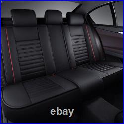 For Ford Full Set Car 5 Seat Covers Deluxe PU Leather Front & Rear Protector Pad