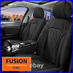For Ford Fusion 2010-2020 Luxury Faux Leather Front&Rear Car Seat Cover Full Set