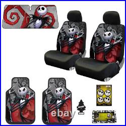 For Ford Jack Skellington Nightmare Before Christmas Ghostly Car Seat Cover