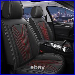 For Ford Ranger 2007-2023 Car Seat Covers 5-Seats PU Leather Front + Rear Pad