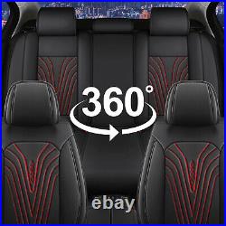 For Ford Ranger 2007-2023 Car Seat Covers 5-Seats PU Leather Front + Rear Pad