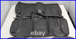 For Ford Ranger XLT STX Crew 2019-2023 Black Interior Leather Seat Covers LQ19