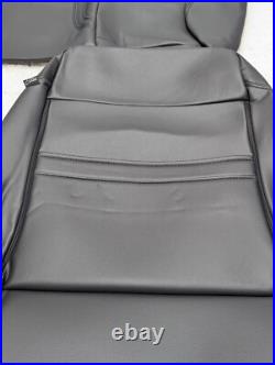 For Ford Ranger XLT STX Crew 2019-2023 Black Interior Leather Seat Covers LQ19
