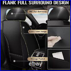 For GMC Terrain 2010-2024 5-Sit Car Seat Cover PU Leather Full Set Protector Pad