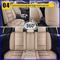For HYUNDAI TUCSON 2005-2024 Full Set Car 5-Seat Coverrs PU Leather Cushion Pad