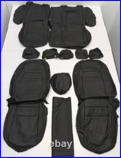 For Honda HRV LX Sport 2023-2024 Black Leather Seat Covers T178