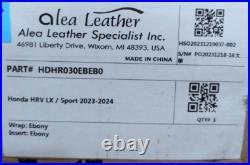 For Honda HRV LX Sport 2023-2024 Black Leather Seat Covers T178