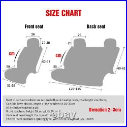For Hummer PU Leather Seat Covers Waterproof Cushions Protector Full Set/2 Front