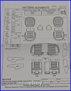 For Hyundai Elantra SE SEL ECO 2019-2020 Gray Leather Seat Covers KR166