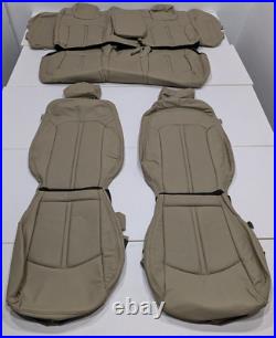 For Hyundai Sonata SE ECO SEL 2018-2019 Beige Leather Seat Covers L6