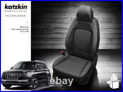 For Hyundai Venue SE SEL 2020-2024 Black Leather Seat Covers C118