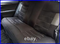 For ISUZU D MAX Seat Covers Dmax Dual Cab 2007-2022 Mesh Carbon Black Full Set