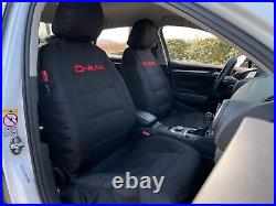 For ISUZU D MAX Seat Covers Dmax Dual Cab 2007-2022 Waterproof Black Full Set