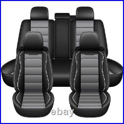 For JEEP Wrangler 2003-2017 Front Rear Car Seat Covers Full Set PU Leather Pad