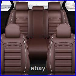 For Jaguar 5-Sit Car Seat Cover Leather Cushion Waterproof Full Set Front + Rear