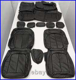 For Jeep Grand Cherokee WL Laredo 2022-2025 Black Leather Seat Covers KR251