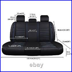 For Jeep Wrangler Luxury Car Seat Covers Full Set Front Rear Leather 5/2 Seater