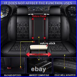 For KIA Sportage 2009-2023 Faux Leather Front&Rear Cushion Pad Car 5-Seat Covers