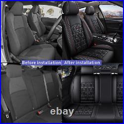 For KIA Sportage 2009-2023 Faux Leather Front&Rear Cushion Pad Car 5-Seat Covers