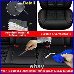 For KIA Sportage 2009-2023 Faux Leather Front&Rear Cushion Pad Car 5-Seat Covers