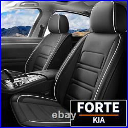 For Kia Forte 2010-2021 Faux Leather Seat Cover Full Set Car 5 Seats Cushion