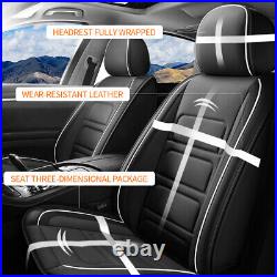 For Kia Forte 2010-2021 Faux Leather Seat Cover Full Set Car 5 Seats Cushion