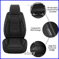 For Kia Forte 2014-2023 Car 5 Seat Covers Faux Leather Front & Rear Pad Full Set