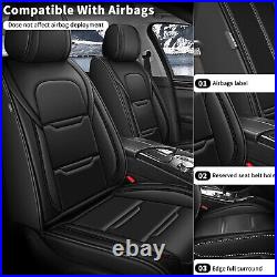 For Kia Forte 2014-2023 Car 5 Seat Covers Faux Leather Front & Rear Pad Full Set