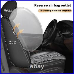 For Kia Sportage 2009-2023 Leather Car Seat Cover Front+Rear Cushion Protector